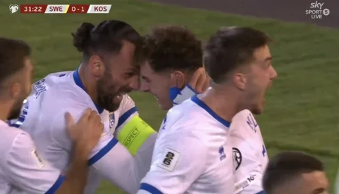 GOOOOOOL! Kosovo ahead of Sweden, Aslan notes