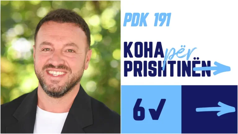 Lum Gashi, candidat qui connaît Pristina dans tous les détails