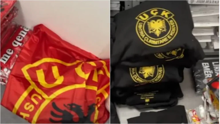 La Serbie arrête des citoyens albanais portant des drapeaux et des T-shirts avec inscription de l'UCK
