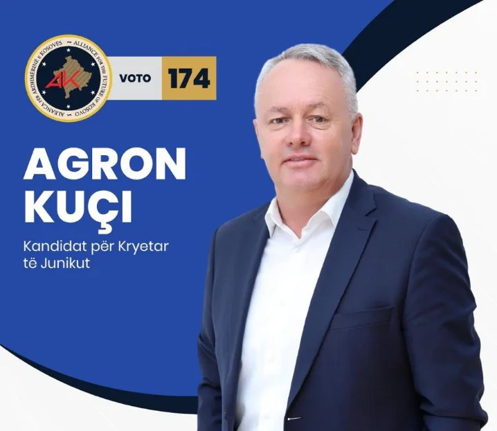 Agron Kuci de l'AAK) élargit les plans pour la direction de Yunik