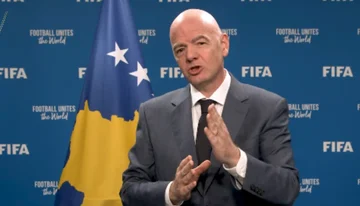 FIFA社長 Gianni Infantinoがコソボを訪問