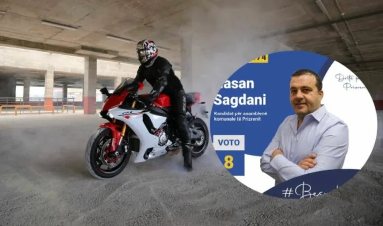 Par la passion d'un politicien pour la vitesse, Hasan Sagdan change pour le bénéfice de Prizren