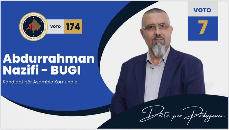 Abdurrahman Nazifii Bugi, la voix des Sauveurs dans le concours de l'Assemblée de Podujevo