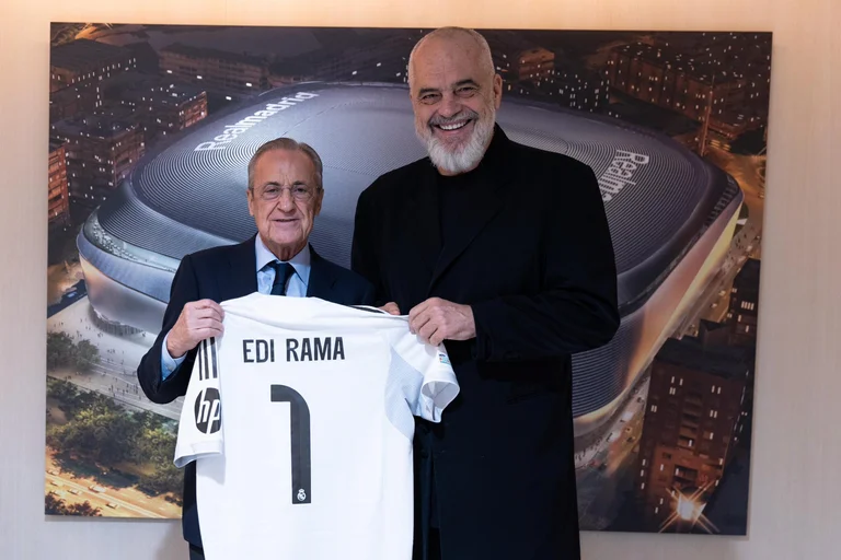Edi Rama révèle pourquoi il a rencontré Florentino Peres, président du Real Madrid