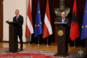 Begaj po srečanju z latvijskim kolegom: latvijske čete v KFOR, pričevanje dvostranske solidarnosti