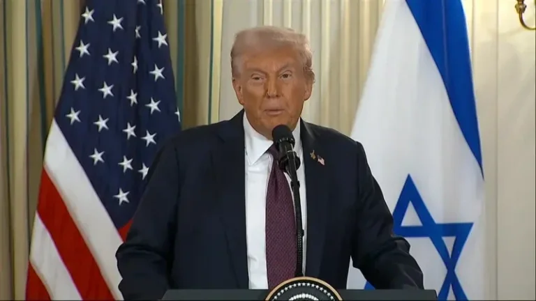 Netanyah와의 회의에서 트럼프 : 오늘 평화를위한 역사적인 날