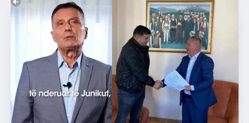 “Unik-Giravica Road, Ruždi Šehu ga predstavi kot svoj posel, vendar se izkaže, da je nekdanji predsednik Agron Kuci.