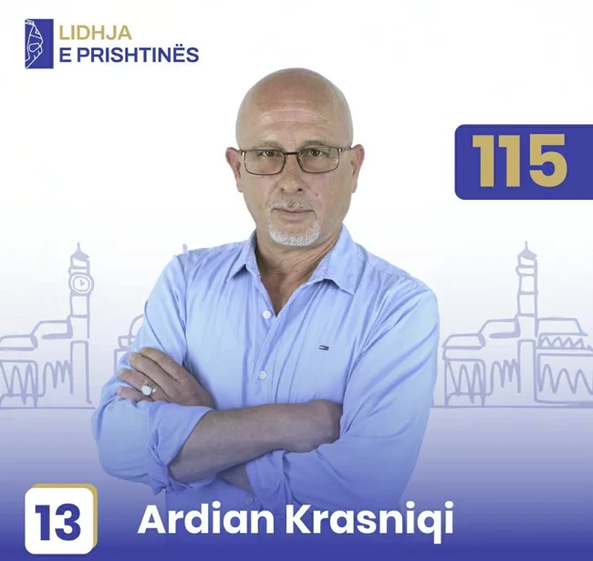 Pristina, Ardian Krasniqi에 대한 Hearty Pristina 시정 회의