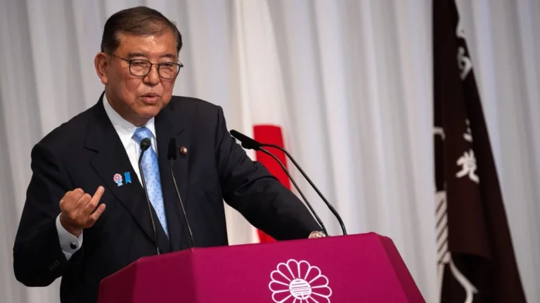 Ishiba: Palestine의 일본 국가는 시간의 사정입니다