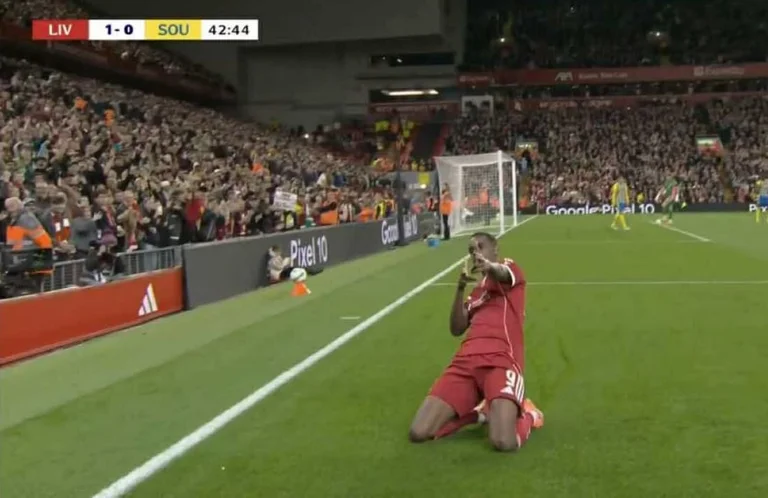 Isaac hat gerade begonnen, zu Grund für den Großen Preis, das erste Tor mit Liverpool