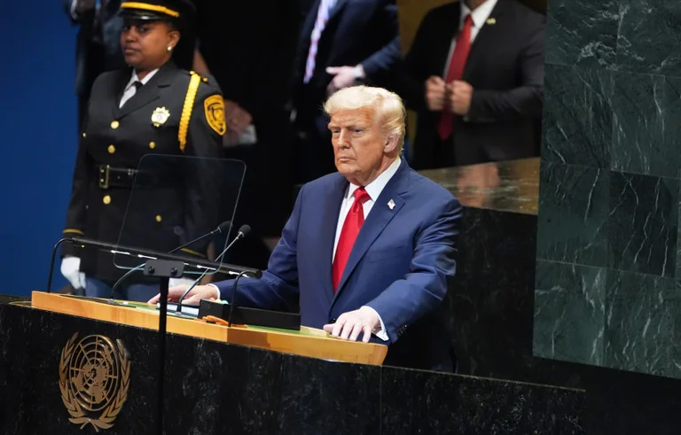 Trump launches speech at UN