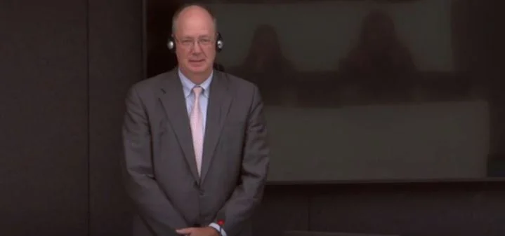Willima continues his testimony in The Hague