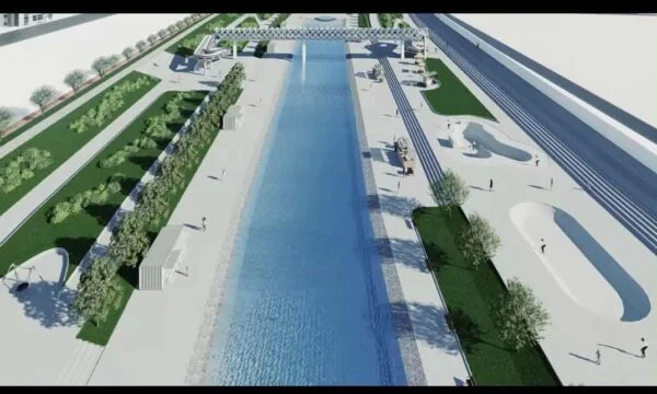 Shukri Buya presents the plan for the Sitnica River: We'll start fixing the bed, walking and cycling paths