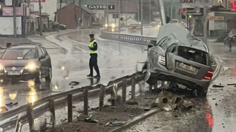 En allvarlig olycka i Vranidol, polisen kommer ut på överklagande förare som kör i regnet