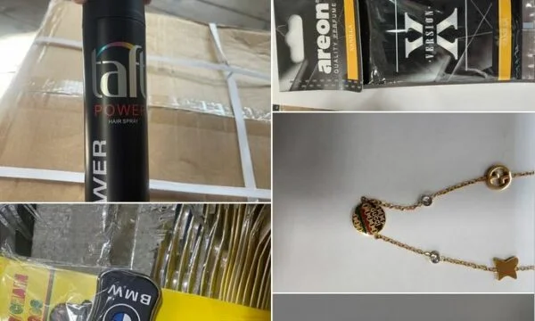 Les douanes interdisent les marchandises contrefaites “Gucci” “Luis Vuitton”