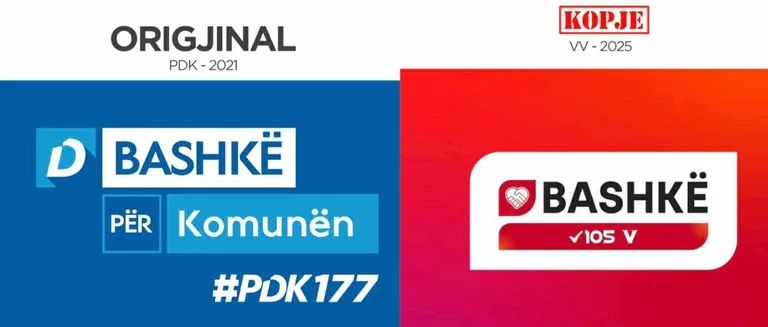 VV vole le slogan “Base”, le même utilisé PDK dans les élections locales 2021