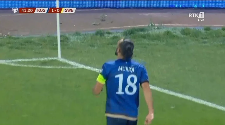 GOOOOL: Les doubles du Kosovo prédominent contre la Suède, Muriqi marque!