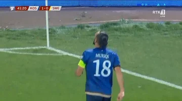 GOOOOL:コソボはスウェーデン、ムリチーのスコアに対して優先順位を倍増!