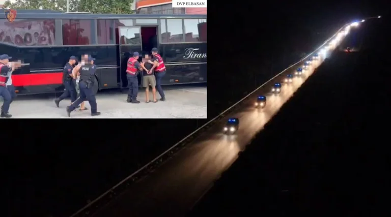 Megaopération antidrogue à Elbasan, police: 30 arrêtés, 14 recherchés