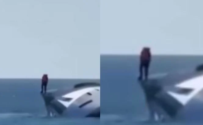 Turkije's luxe jacht bodems, eigenaren, bemanning springt naar zee