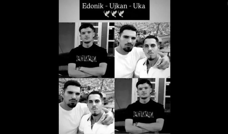 Fotos de três vítimas do acidente no Luxemburgo, Kosovars