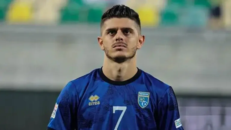 Milot Rasica av Kosovos september-matchlista