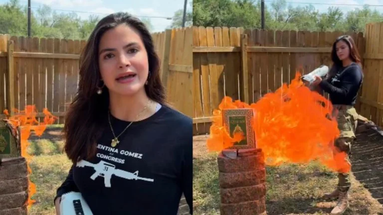 Republikansk kandidat för den amerikanska kongressen bränner Koran, lovar att avsluta islam i Texas