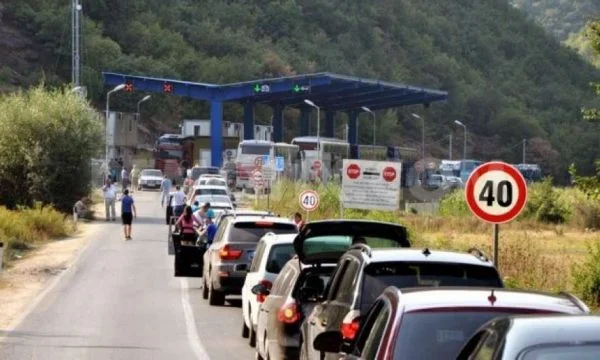 Detta är situationen vid gränsövergångar för utträde från Kosovo