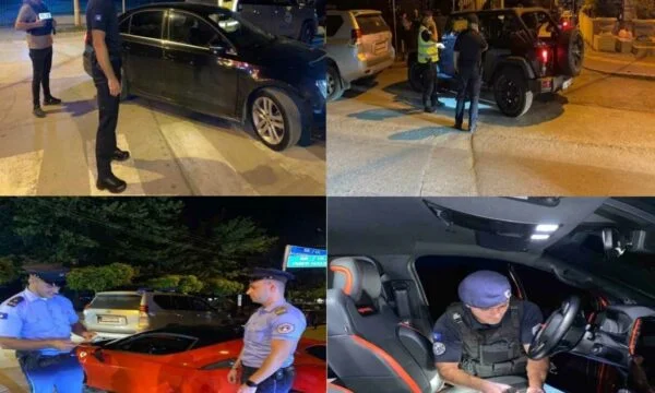 Poliţia din Gjilan opreşte mai multe persoane, confiscă arme şi narcotice.