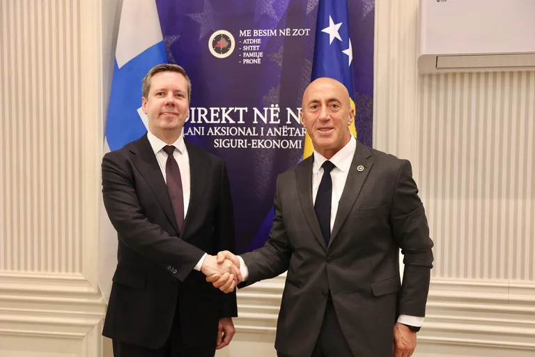 Haradinaj pede o apoio da Finlândia à adesão do Kosovo à NATO