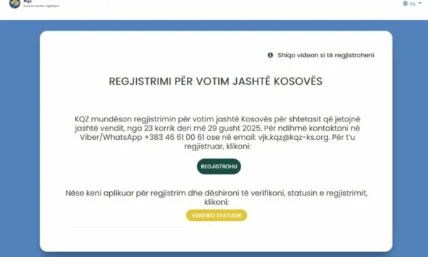 Eleições locais em 29 de Agosto completam o prazo, são passos que devem ser seguidos para se inscrever para votar fora do Kosovo