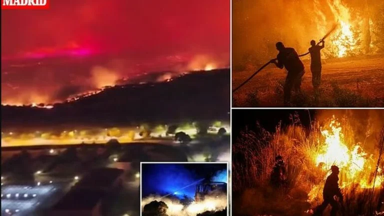 L'incendie cause des ennuis à l'Espagne, une situation grave à Madrid