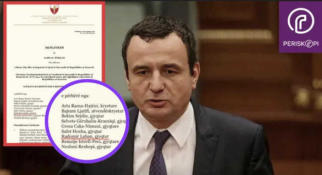 Hipócrisis VV: Radomir Laban es uno de los jueces que derribaron el gobierno de Hoti, y Kurti regresó al poder