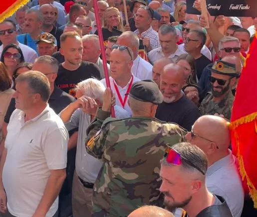 Veterans who faced VV Victory attend the protest against special injustices