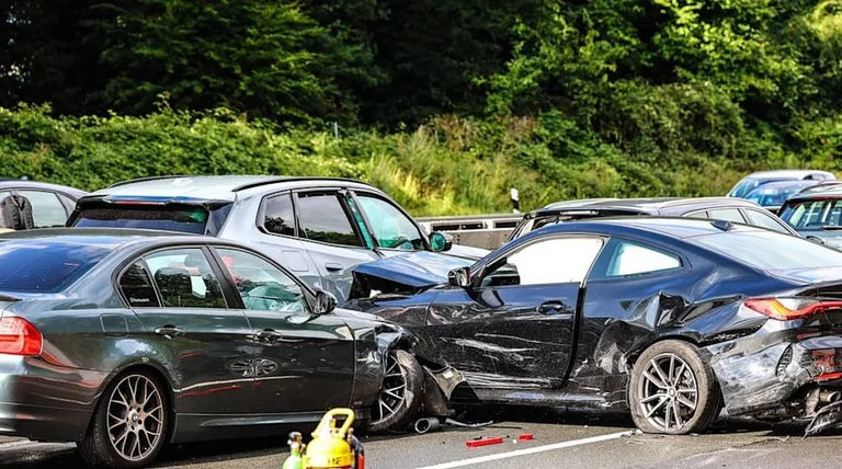 Un accidente entre 14 coches en Alemania, 8 heridos