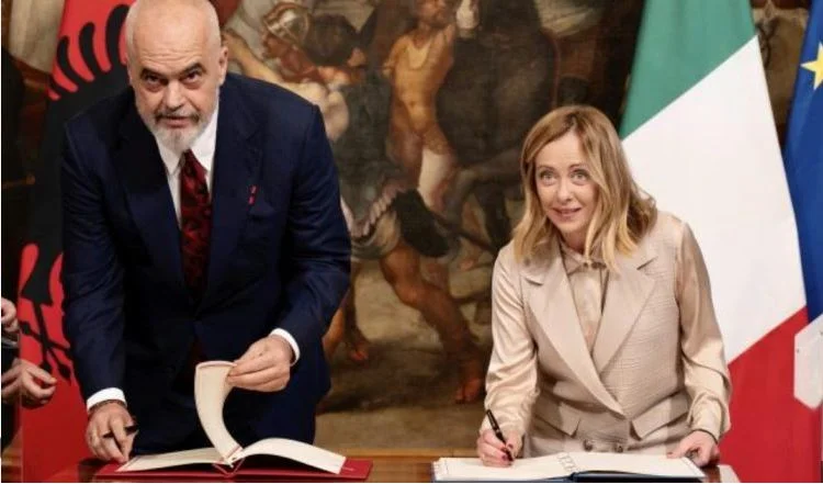 EU-gericht trifft Rama-Melon pact, italienische Regierung reagiert scharf