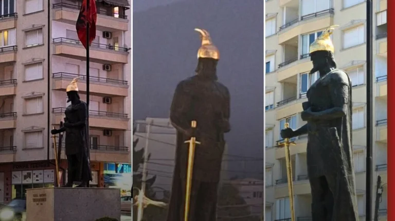 Scandale: Peintures de statue de Skenderbeu à Prizren