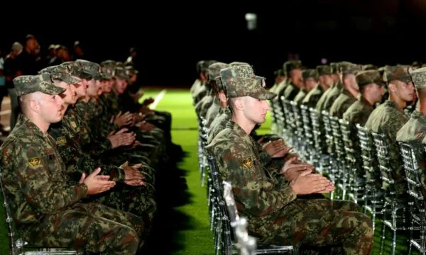 90 young students of Albania's Armed Forces Academy graduated, five from Kosovo