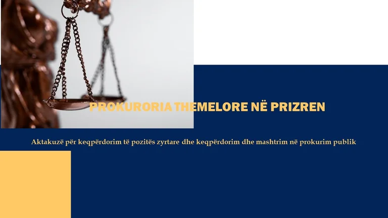 Actakuze contro tre persone e una società a Suhareka ha danneggiato il bilancio del comune per oltre 13mila euro