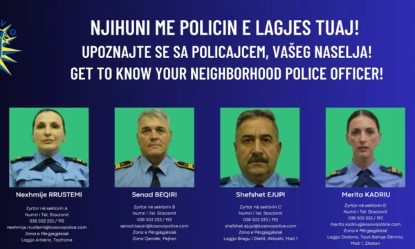 Conoce a tu policía vecinal en Pristina