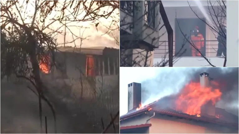 Emergency evacuations even near Athens, while five major fires include Greece