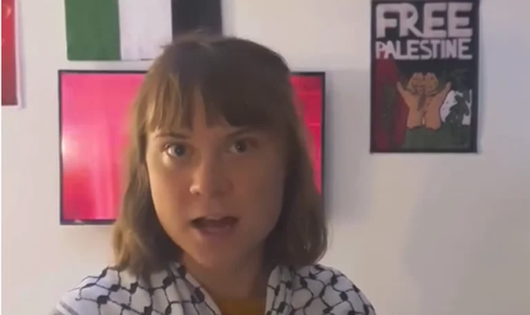 Greta Thurberg si dirige a Tirana oggi in protesta per la Palestina