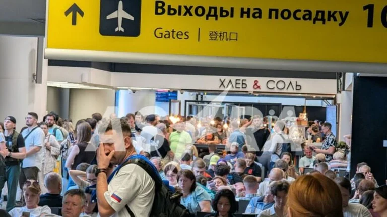 Heavy Ukrainian fears attacks cause chaos at Moscow airports