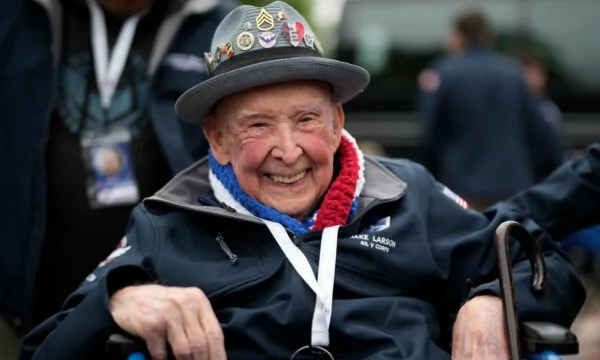 Jake Larson, World War II veteran who became a star in TikTok, died at the age of 102.