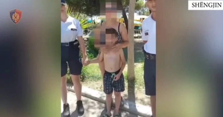 Lost on Kosovo's eighth-year-old Stingen Beach, police find him in an hour