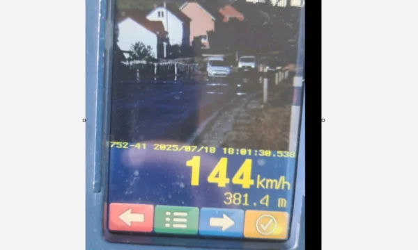 21-year-old with foreign license plates, over speed of allowed driver patent for three months