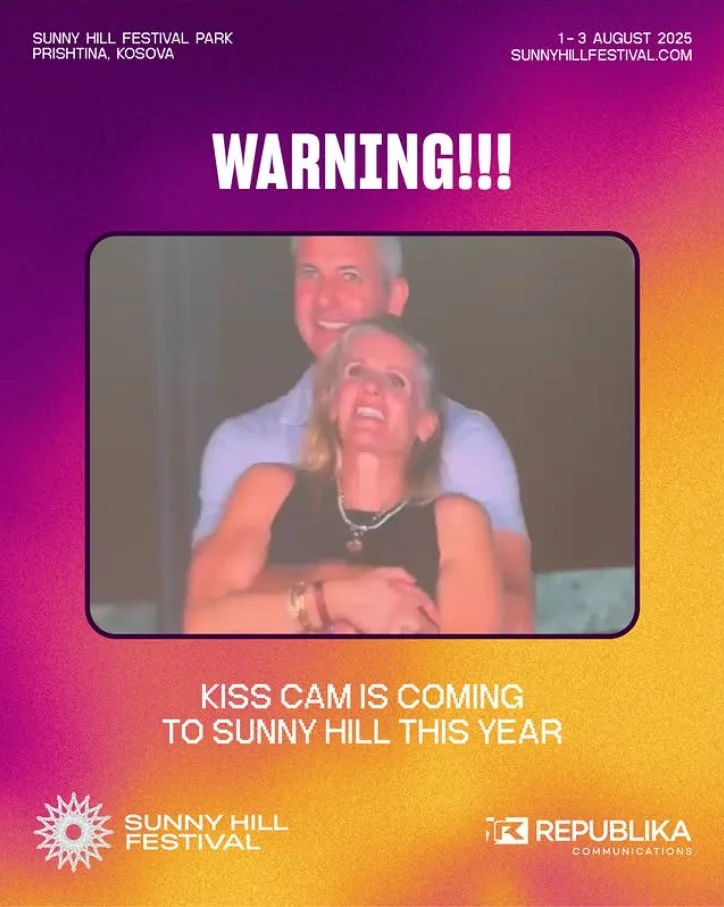 Después del escándalo en el concierto de Coldplay, el Festival de Sunny Hill advierte: Mira a quién llevas contigo.