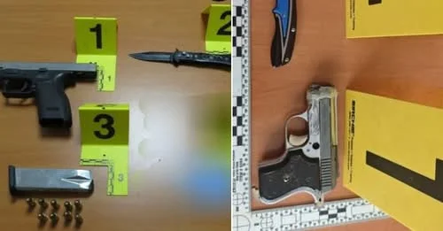 Policía captura dos armas en Mitrovica, dos personas arrestadas