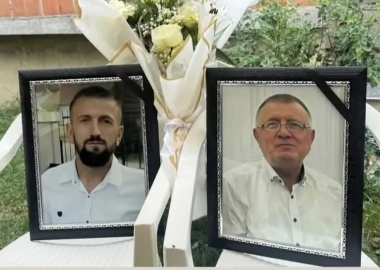 Heavy: Some days after his son died in an accident, the policeman from Peja also dies