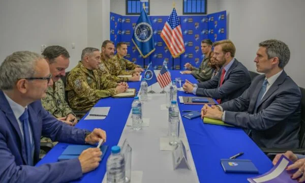 KFOR Commander Informs Top US Security Officer in Kosovo, region